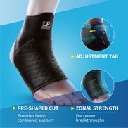 LP Support Ankle Sleeve (1pc) -FT15CA-BK