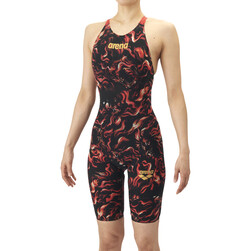 [arena INDOMITUS] Aquaforce Storm MF Racing Swimsuit -AS5FRCS2L-BKRD