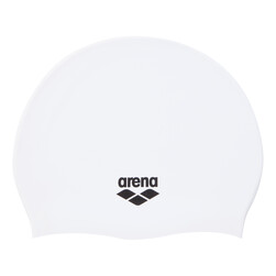 arena Junior Silicone Cap -AS5SSC15JZ-WHBK