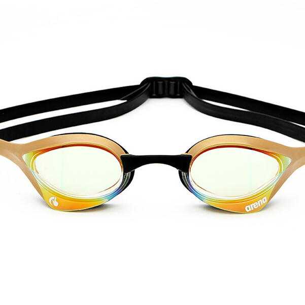 Swim-Hero Arena Cobra Ultra Swipe Gold Mirror Goggles AGL-180MSW